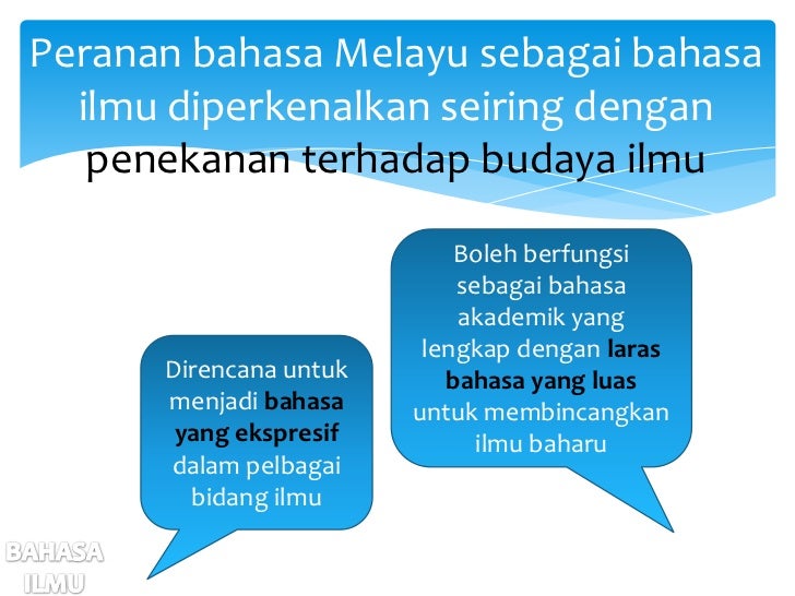 Bahasa Ilmu