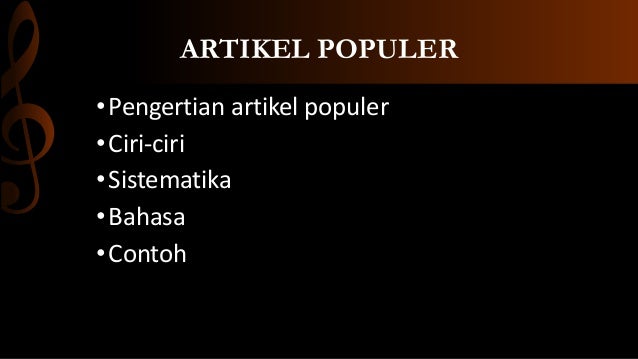 Bahasa Indo Artikel Populer