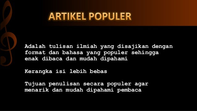 Bahasa indo- Artikel Populer