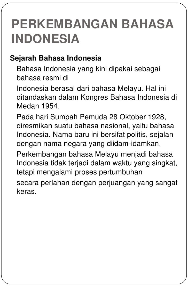 Sejarah Dan Perkembangan Bahasa Indonesia Secara Singkat - Bahasa InDonesia 2 728