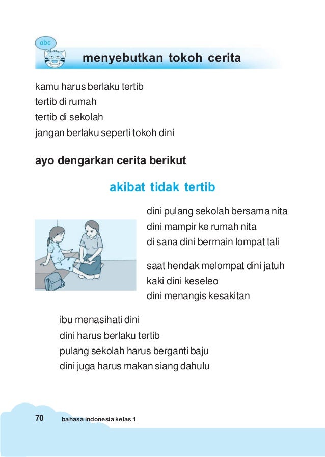 Bahasa indonesia Kelas 1 Sekolah Dasar