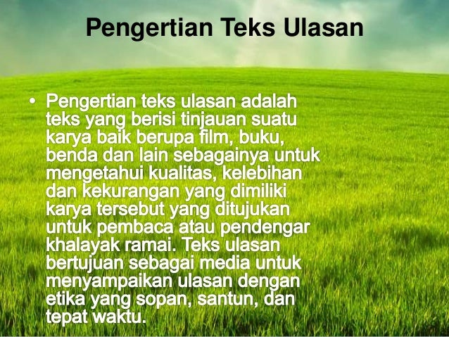 Membandingkan film dan drama (teks ulasan)