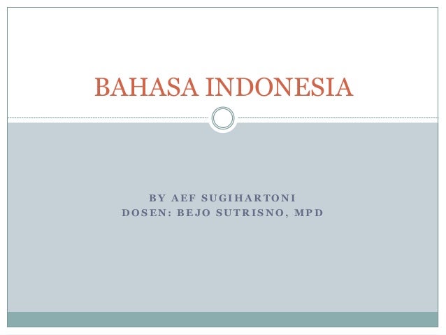 Bahasa Indonesia