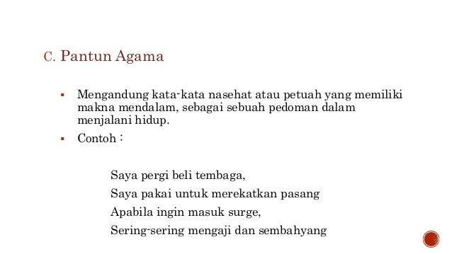 Contoh Pantun Nasehat Dan Agama - Virallah