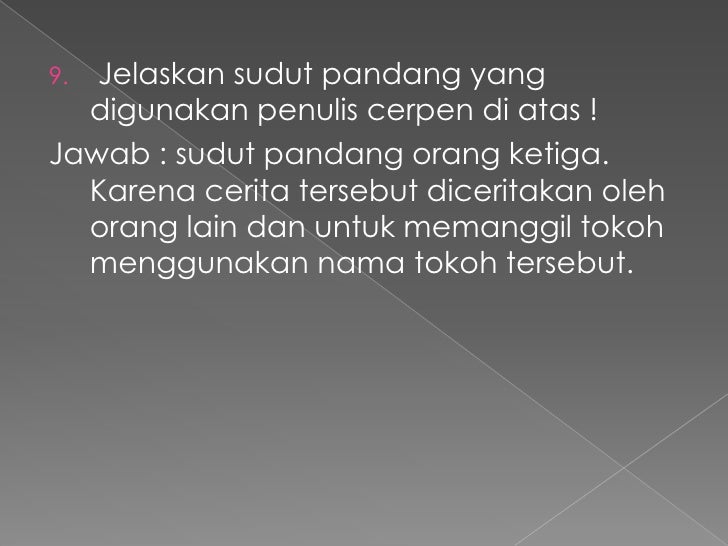 Tugas Cerpen Bahasa Indonesia