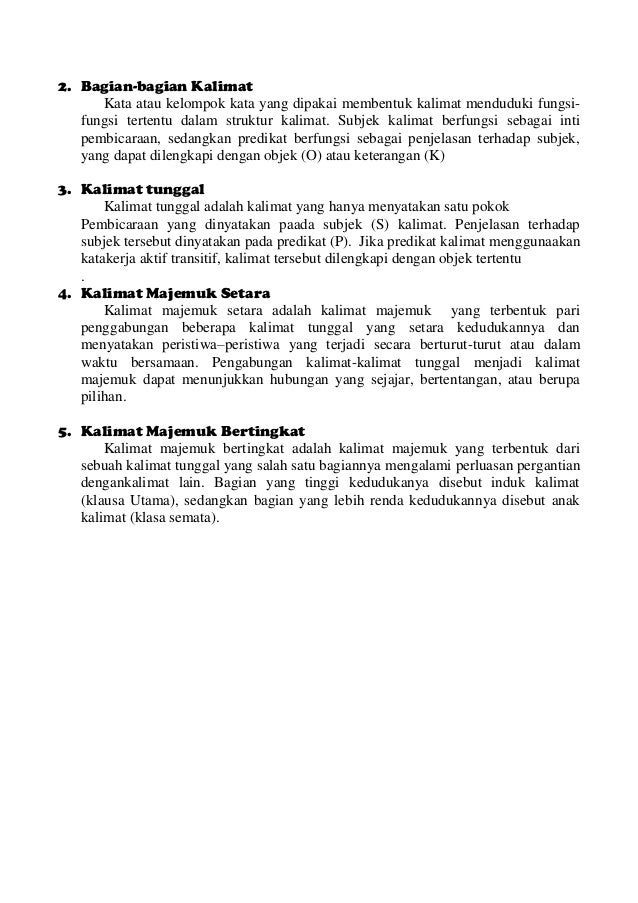 Contoh Kalimat Majemuk Setara - just4udakar.com