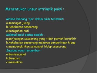 UNSUR PUISI | PPT