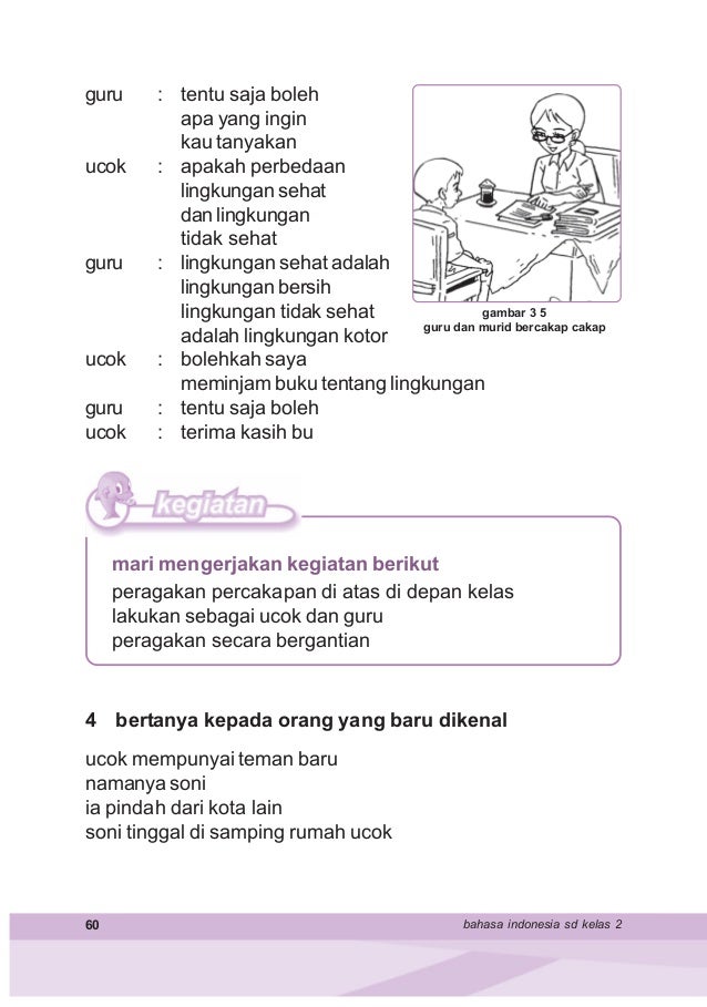 Contoh Teks Percakapan Bahasa Indonesia 2 Orang - Berbagai Teks Penting