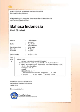 Panjang Pendek Lagu Kelinciku Ciptaan Pak Tono Bahasa indonesia kelas 2 - umri nuraini