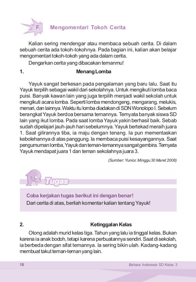 Cerita Bebas 2 Paragraf Bahasa Indonesia | Cerpen