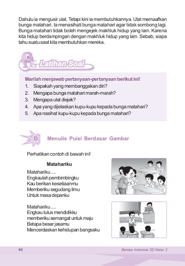 Materi Puisi Kelas 3 Sd - Real Pdf