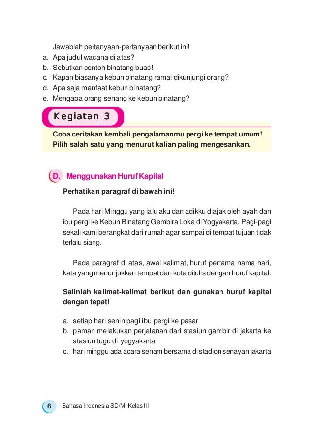 Bahasa Indonesia Kelas 3 Sri Marheni