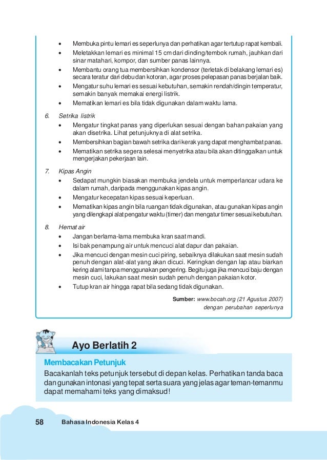 Bahasa Indonesia Kelas 4 Iskandar