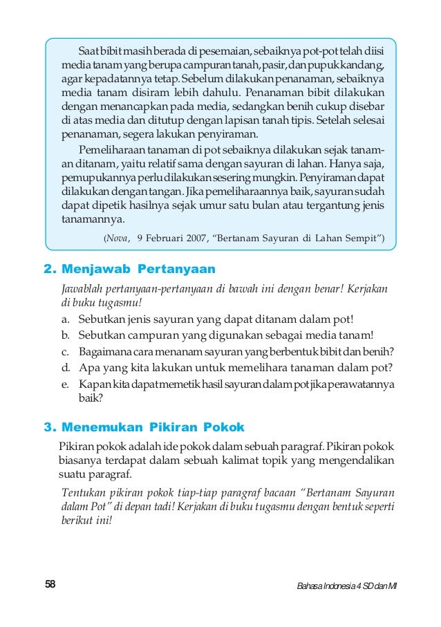 Bahasa Indonesia Kelas 4 Kaswan Darmadi