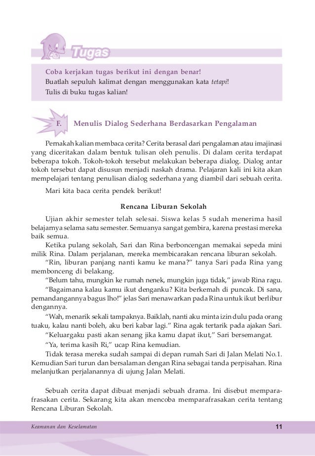 Bahasa Indonesia Untuk Sd Mi Kelas 5 Samidi Tri Puspitasari