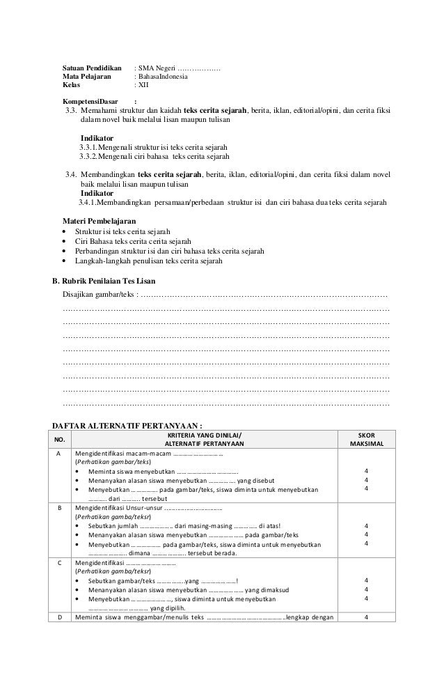 Struktur Dan Kaidah Teks Cerita Sejarah Berbagi Struktur