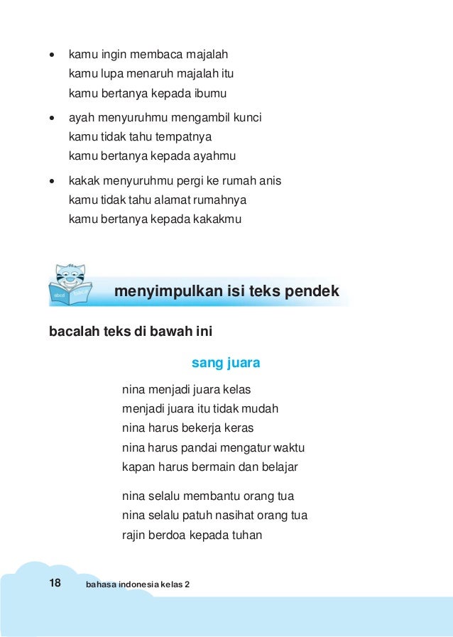 Bahasa indonesia kls2