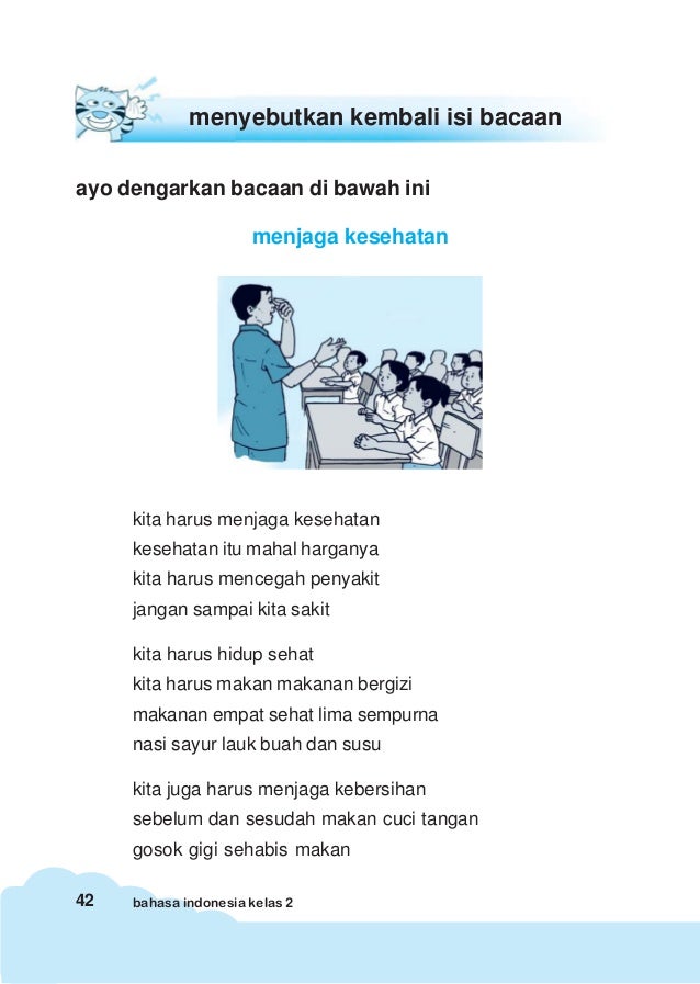 Teks Bacaan Bahasa Indonesia Kelas 2 Sd Seputar Kelas