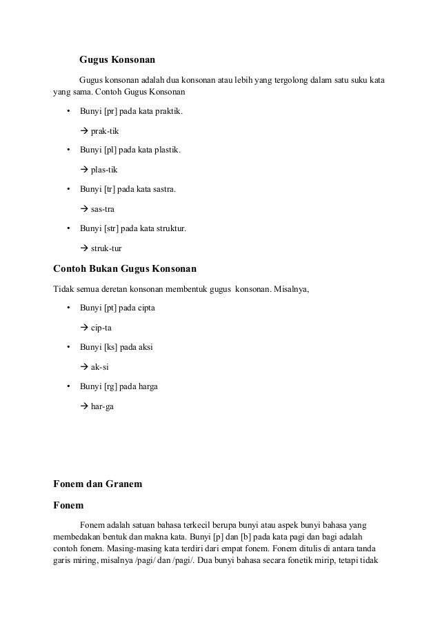 Bunyi bahasa dan tata bunyi