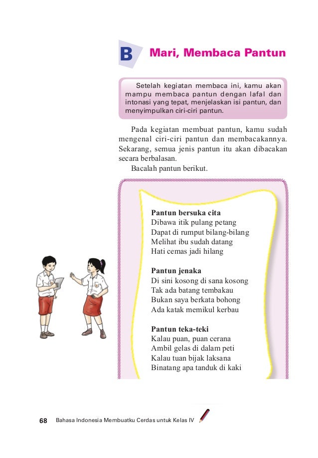 Bahasa Indonesia Membuatku Cerdas Untuk Kelas 4 Edi Warsidi