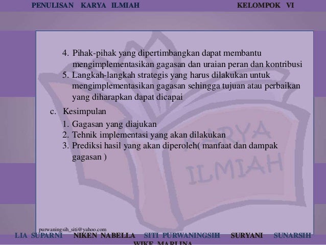 Ppt Bahasa indonesia penulisan karya ilmiah
