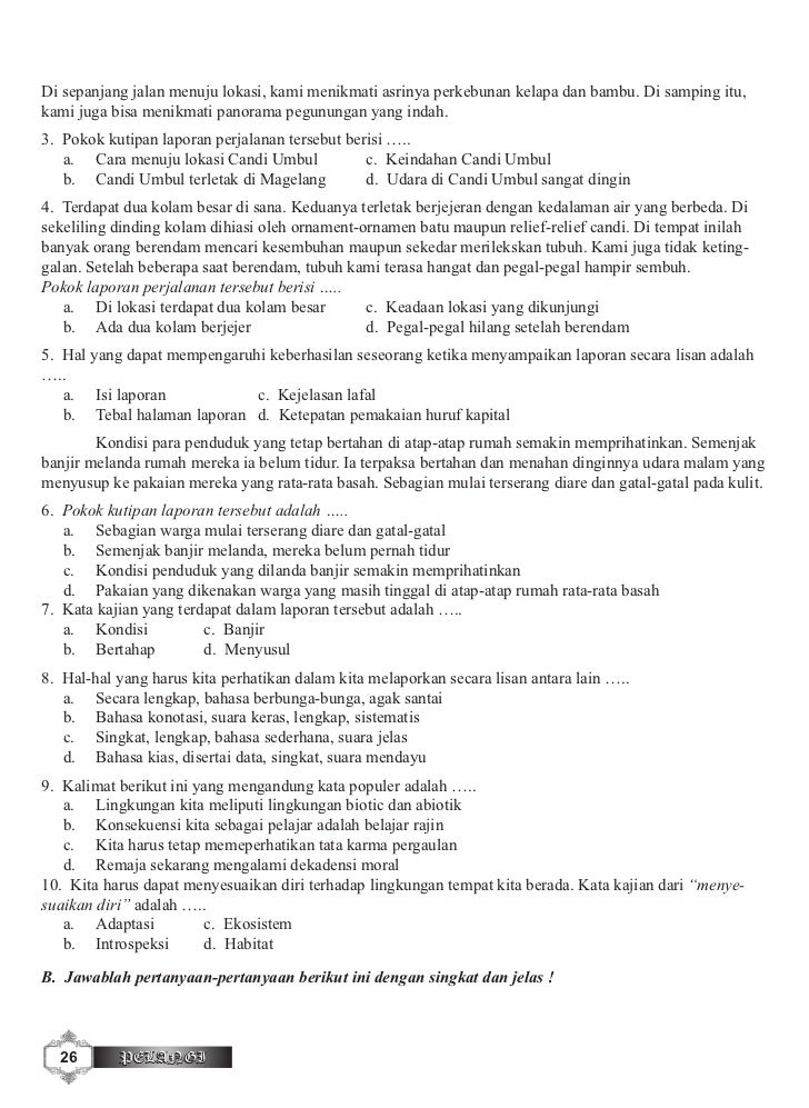 Bahasa indonesia smp kls 8 penerbit cv cahaya dipersada 