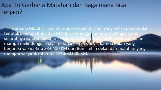 Bahasa indonesia (Teks Eksplanasi) Edisi Gerhana Matahari