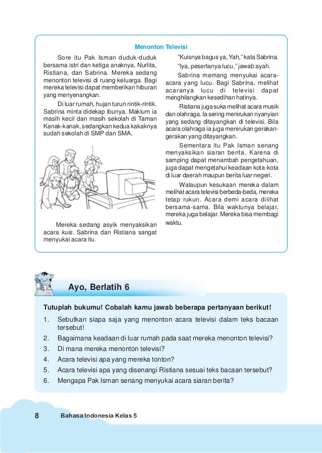 Materi Ajar Bahasa Indonesia Kelas V Sd Guru Paud