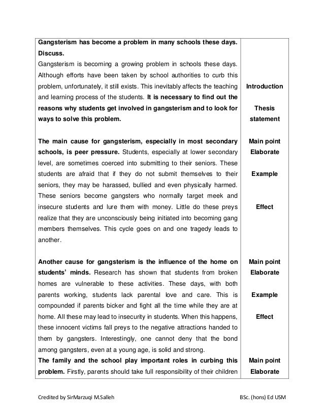 Formal letter essay pmr