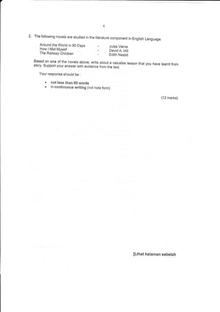 Bahasa inggeris kertas 2 pahang