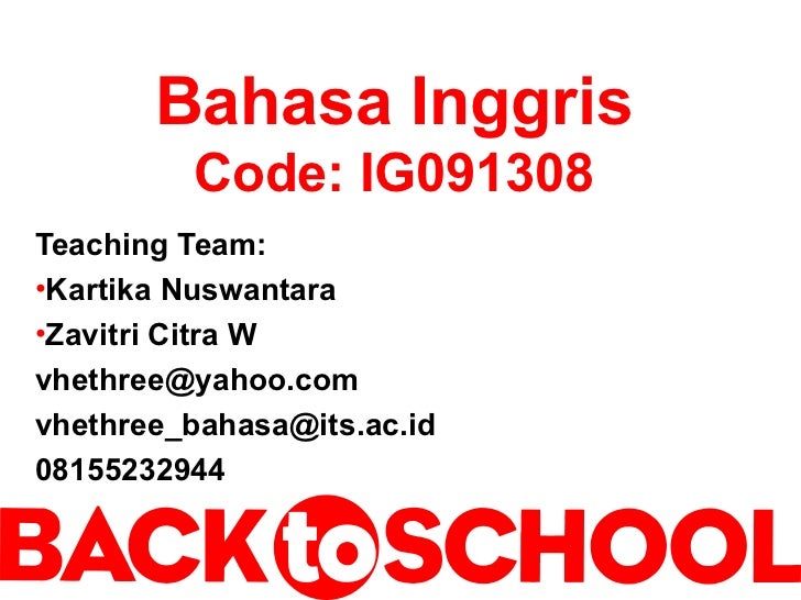 Bahasa inggris