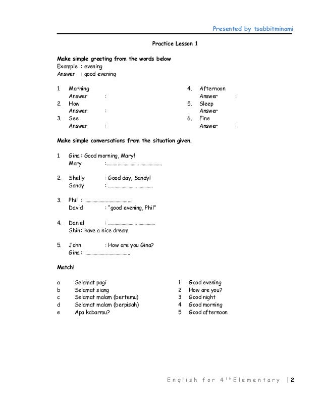 18+ Soal Bahasa Inggris Kelas 4 Sd Beserta Kunci Jawabannya Terbaru Gif