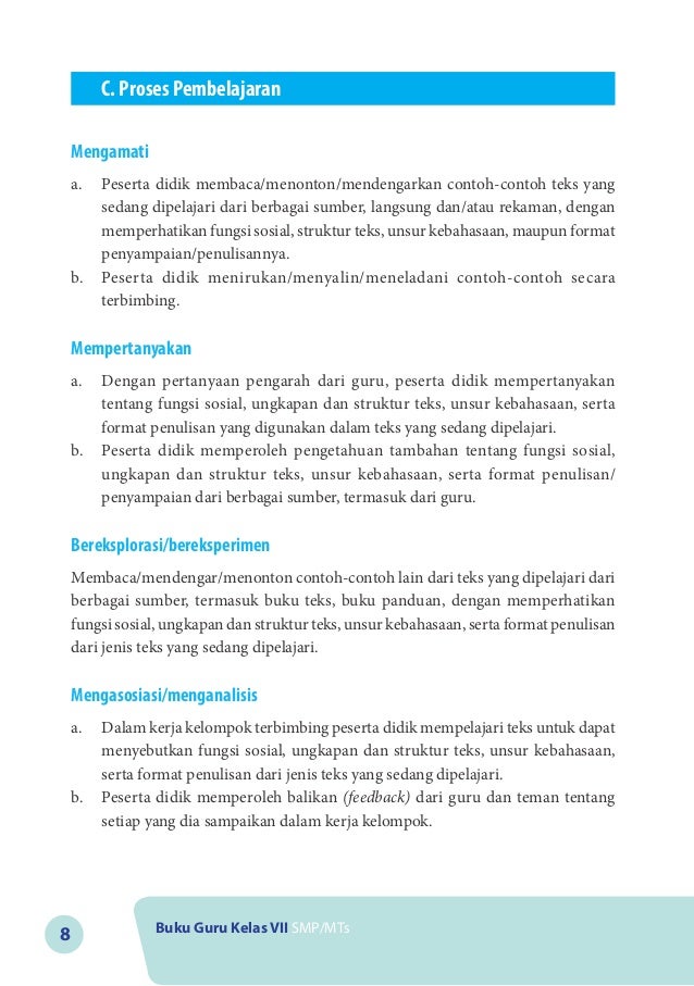 Bahasa inggris smp 7 guru