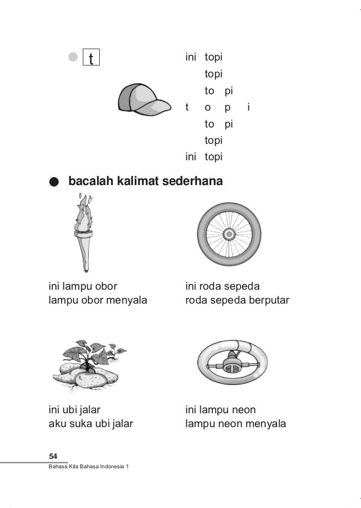 Bahasa Kita Bahasa Indonesia Kelas 1 S