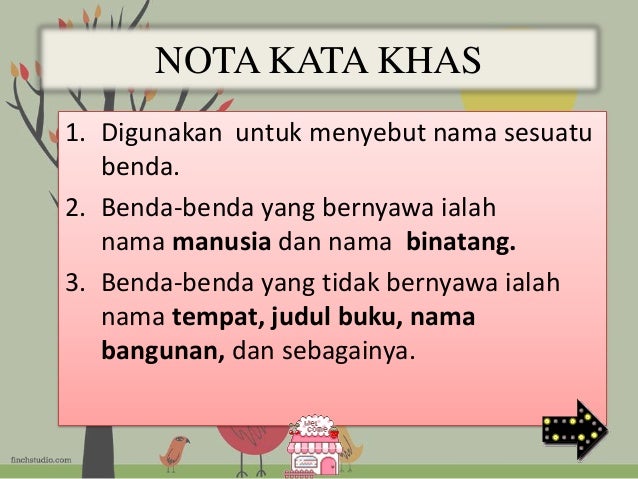 tatabahasa tahun 4 kata  nama