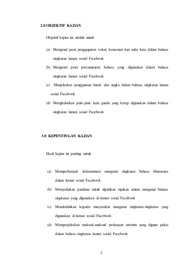 Pbs Bahasa Melayu Stpm Penggunaan Bahasa Singkatan Laman Sosial Face