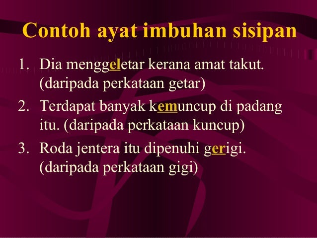 Bahasa melayu tatabahasa (imbuhan)
