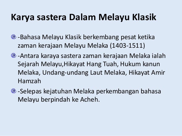 Bm P1 Bahasa Melayu Klasik
