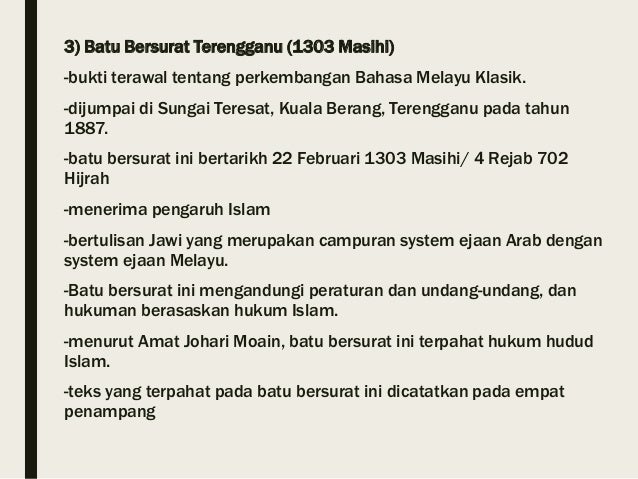 Bahasa Melayu Klasik (STPM Sem 1)