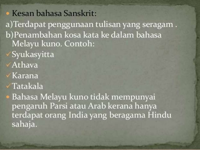 Bahasa Melayu Kuno