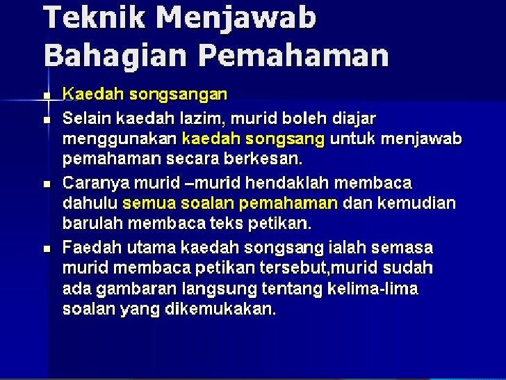 Bahasa melayu (pemahaman) KEMBARA BAHASA