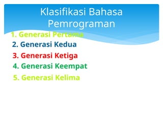 ppt - bahasa pemrograman powerpoint presentation, free... bahasa pemrograman dan penjelasannya.pptx