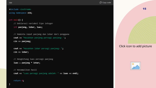 Bahasa pemrograman c++ menggunakan aplikasi Dev C++.pptx