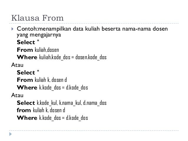 Bahasa Query Terapan