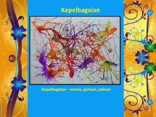 Kepelbagaian




Kepelbagaian – warna, garisan, jalinan
 