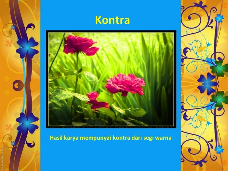 contoh warna kontra  contoh warna kontra  bahasa seni