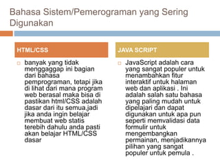 Bahasa sistem | PPT | Free Download