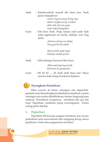 Bahasa sunda siswa kelas 8