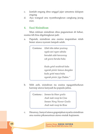 Bahasa sunda siswa kelas 8