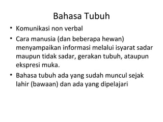Bahasa tubuh | PPT